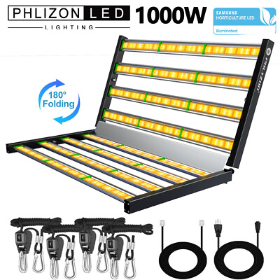 #ad PHLIZON FD9600 1000W Full spectrum LED Commercial Grow Light Dimmable Indoor CO2 $299.24
