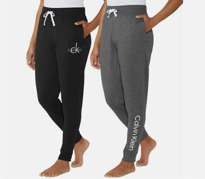 #ad NEW Women#x27;s Calvin Klein SMALL 2 Pack French Terry Joggers Pants $20.99