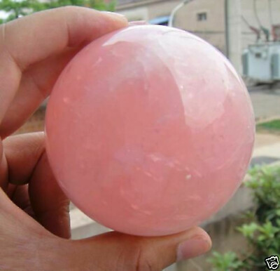 #ad Natural Pink Rose Quartz Magic Crystal Healing Ball Sphere 30 40 50 60MMStand $7.99
