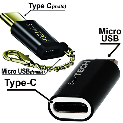Adapter USB Micro USB to Type C Converter Connector USB 3.1 to USB 2.0 lot $5.99