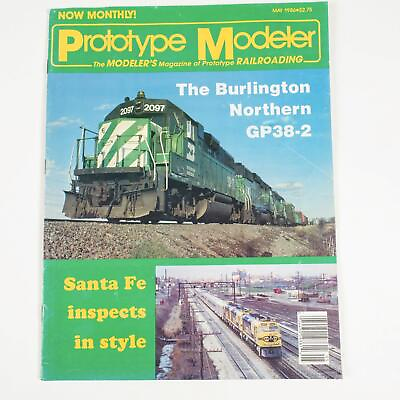 #ad Prototype Modeler Magazine May 1986 Issue Model Railroading Burlington Northern $9.99