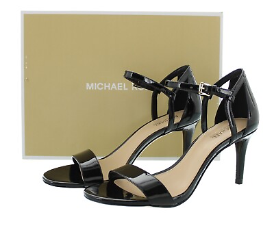 #ad Michael Kors Simone Mid Sandal Women#x27;s Leather Special Occasion 3.5quot; Pump Heels $24.99