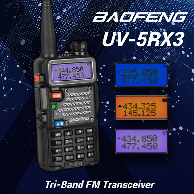 #ad Baofeng UV 5RX3 Two way Radio1.25M Tri Band VHF UHF DTMF VOX VFO FM Transceiver $31.49