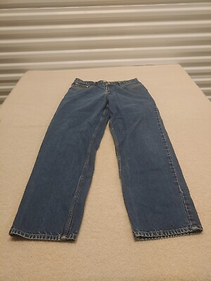 #ad Tommy Jeans men 36x34 Measure 34x32 Straight mid Rise Pockets Blue Denim $14.95