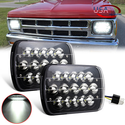 #ad Pair 7x6quot; 5X7quot; LED Headlights Hi Lo For Chevy S10 1982 1993 Pickup Monte Carlo $36.98