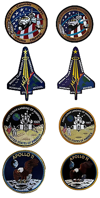 #ad NASA..Columbia...Lunar Landing... STS 1 Shuttle..Apollo 11 ..Patches Stickers $48.95