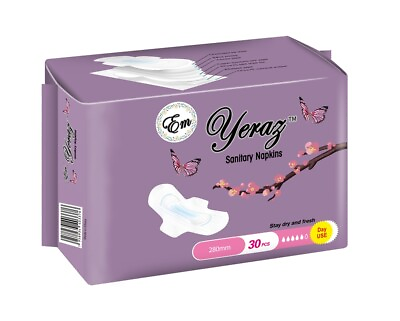 #ad Women Sanitary Pad Ultra Thin Fast Absorbency with Wings Size 5 30 Pack $8.75