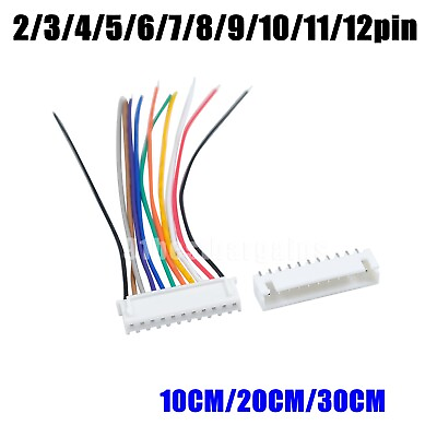 #ad 2Pin 12Pin JST XH 2.54mm Singleheaded Wire Cable Connector Set Male Female PCB $5.59