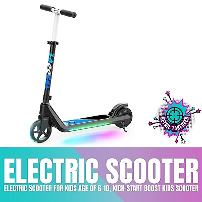 #ad LINGTENG Adjustable Speed and Height Flash Wheel amp; Deck Electric Scooter Black $109.99