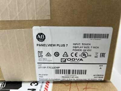 #ad New Factory Sealed AB 2711P T7C22D9P A HMI PanelView Pl 7 Graphic Terminal $1592.15