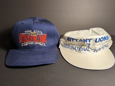 #ad VTG Penn State PSU Nittany Lions 1982 Champions amp; 1996 Outback Bowl Snapback Hat $19.00