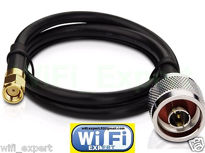 #ad LOW LOSS 1 30#x27; RFC195 TP LINK TL ANT24PT N Male to RP SMA Male Pigtail Cable USA $35.74