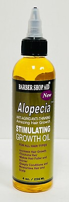 #ad Barber Shop Aid Alopecia Anti Aging Anti Thinning Amazing Hair Growth Oil 4oz $15.95