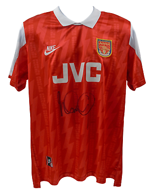 #ad Ian Wright Signed Arsenal Home Soccer Jersey #8 Beckett COA $379.99
