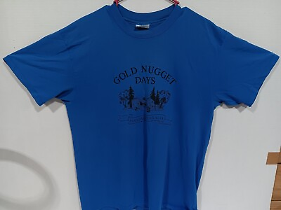 #ad Vintage Single Stitch T Shirt Gold Nugget Days. Size L Paradise Magalia. $16.49