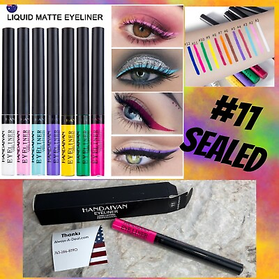 #ad HANDAIYAN #11 Bright Pink Matte Liquid Eye Eyeliner Long Lasting Eyeshadow New $23.49