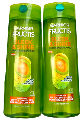 #ad Garnier Fructis Sleek amp;Shine Smoothing Shampoo Keratin Argan Oil 12.5oz 2 Pack $15.95