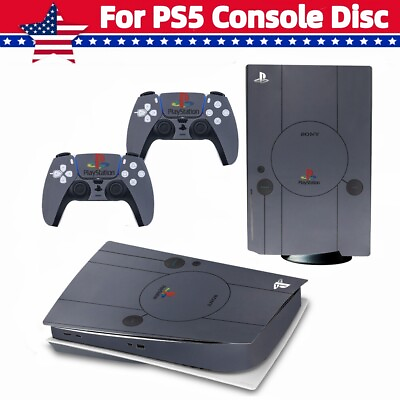 #ad Skin Decal Sticker Cover for PS5 Console Disk Version Controller Playstation $9.86