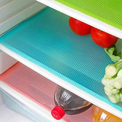 #ad AKINLY 9 Pack Washable Fridge Mats 45x30x0.1 centimeters Red Green Blue $23.99