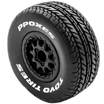 #ad 1 10 Short Course RC on road Tires amp; Wheels 12mm Traxxas Slash Rustler Set of 4 $52.49