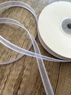 #ad 3 8quot; Organza Sheer with Satin Edge Ribbon Assorted Many Colors Spool 25 yd $5.99