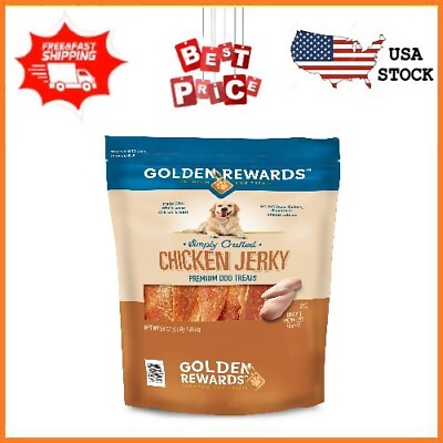 #ad Golden Rewards Chicken Flavor Premium Dry Jerky Treats for All Dogs 64 oz $33.44