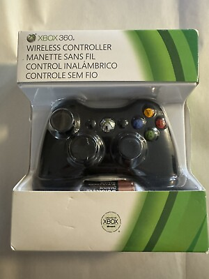 #ad Xbox 360 Wireless Controller Black NEW Sealed Free Shipping GENUINE $75.00