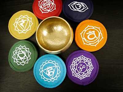 #ad Round cushion handmade in Nepal for Singing bowl for sound healing meditation $7.19