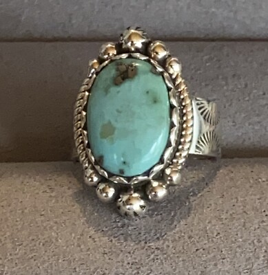 #ad Beautiful SW Style Sterling Silver amp; Turquoise Ring sz 6 $59.95