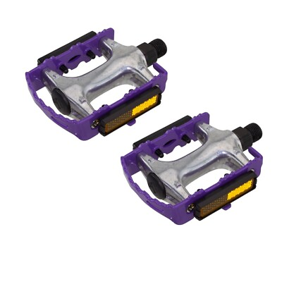 #ad 940 Alloy Pedals 9 16quot; Purple Bicycle Bike Road MTB Cruiser Fixie $20.69