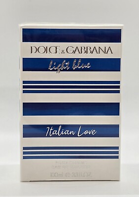 #ad Dolce amp; Gabbana Light Blue Italian Love 3.3 3.4 oz Eau De Toilette 100 ml Men $79.99