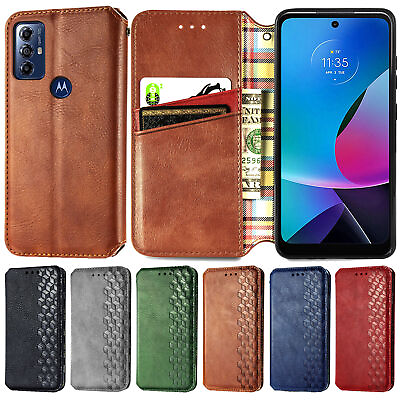 #ad Stand Wallet Leather Phone Case For Moto G 5G Edge G Stylus G Play Power Cover $8.98