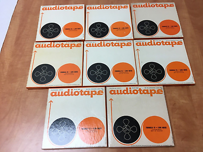 #ad 8x Audiotape 1867 LN Prerecorded 7quot; 1800#x27; Reel to Reel Tapes Lot A of 8 $69.99