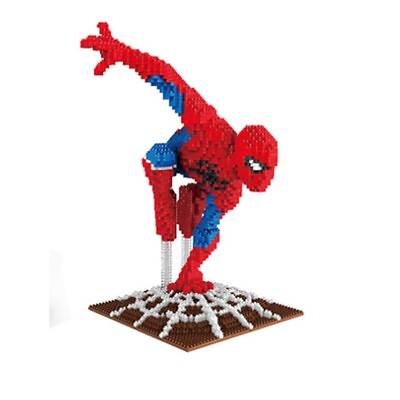 #ad 28x16x21.5 cm Super Hero Spider Man Diamond Building Mini Blocks 2200 PCS $109.00