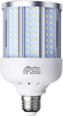#ad 40W LED Corn Light Bulb for Indoor Large Area E26 4000Lm 6500K Cool WhiteSuper $23.81