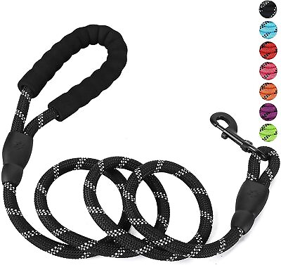 #ad Petology Dog Leash 5FT Long ½ Inch Thick Reflective Heavy Duty Rope with Anti S $42.73