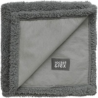 #ad 40 x 50 WATERPROOF Dog Blanket for Bed Couch Furniture Puppy Large Cat Sherpa $25.99