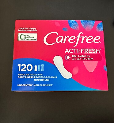 #ad Carefree Acti Fresh Panty Liners Soft Flexible Feminine Care Protection 120 ct $10.50