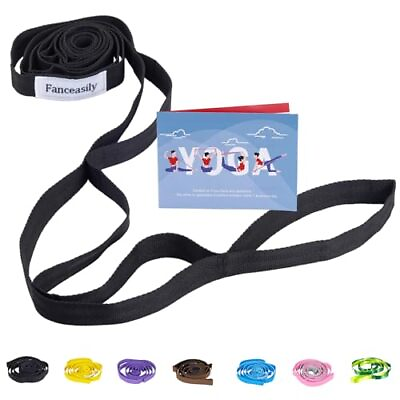 #ad Stretch Out Strap Stretching Strap Yoga Strap for Physical Therapy 10 Loops Yoga $7.99