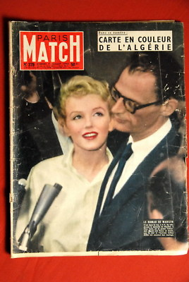 #ad MARILYN MONROE ON COVER FRENCH MAGAZINE 1956 $167.49