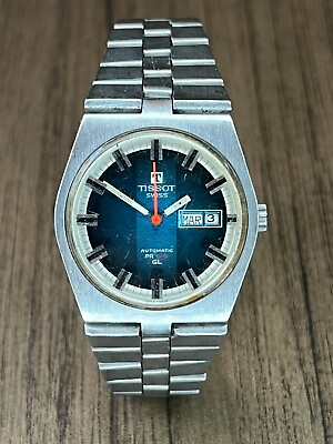 #ad Tissot Automatic PR 516 GL Men#x27;s Watch Vintage Blue Dial ref 46822 Swiss Rare $350.00