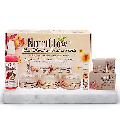 #ad Nutri Glow Professional Skin Whitening Treatment Facial Kit 300 Gram 10 ML $27.00