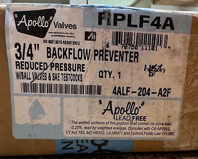 #ad Apollo Valves 3 4quot; Backflow Preventer Reduced Pressure with Ball Valves and SAE $375.00