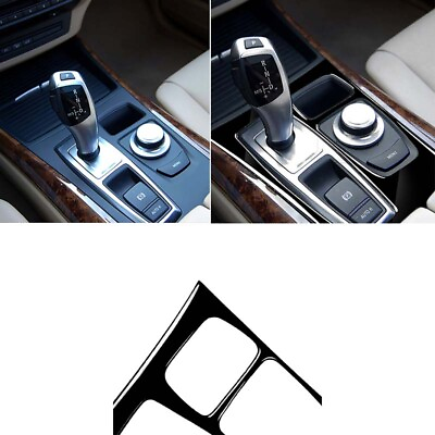 #ad Central Console Gear Shift Gloss Black Fit For BMW X5 E70 X6 E71 2008 2013 Panel $37.44