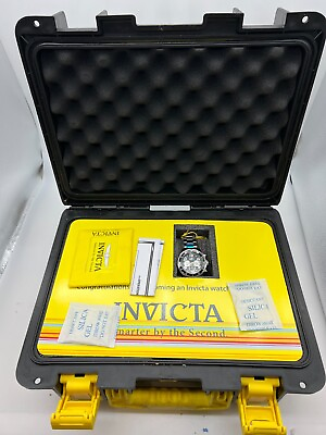 #ad Invicta 12910 Pro Diver Mens Stainless Steel Quartz Black Dial Watch 8 Slot Case $95.00