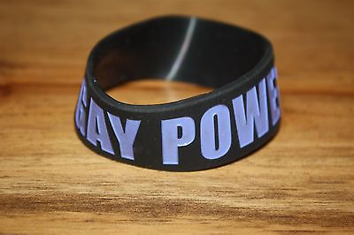 #ad Gay Power Jeffree Star Pride Wristband Black and Purple LGBTQ $9.99