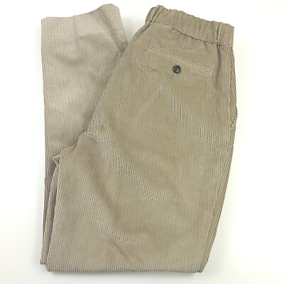 #ad $400 AMI Elasticated BeigeCorduroy Trousers Pants Mens Size France 38 US 30 $149.99