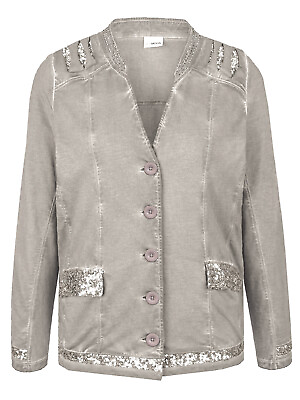 #ad Mia Moda cardigan indoor jacket plus size 16 stone embellished sequin sparkle GBP 12.99