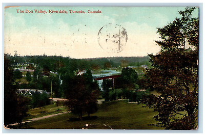 #ad 1912 The Don Valley Riverdale Toronto Ontario Canada Antique Posted Postcard $14.98