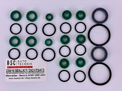 #ad Seal kit for all top hydraulic cylinders of Mercedes Benz SL R129 89 01 Full set $89.00
